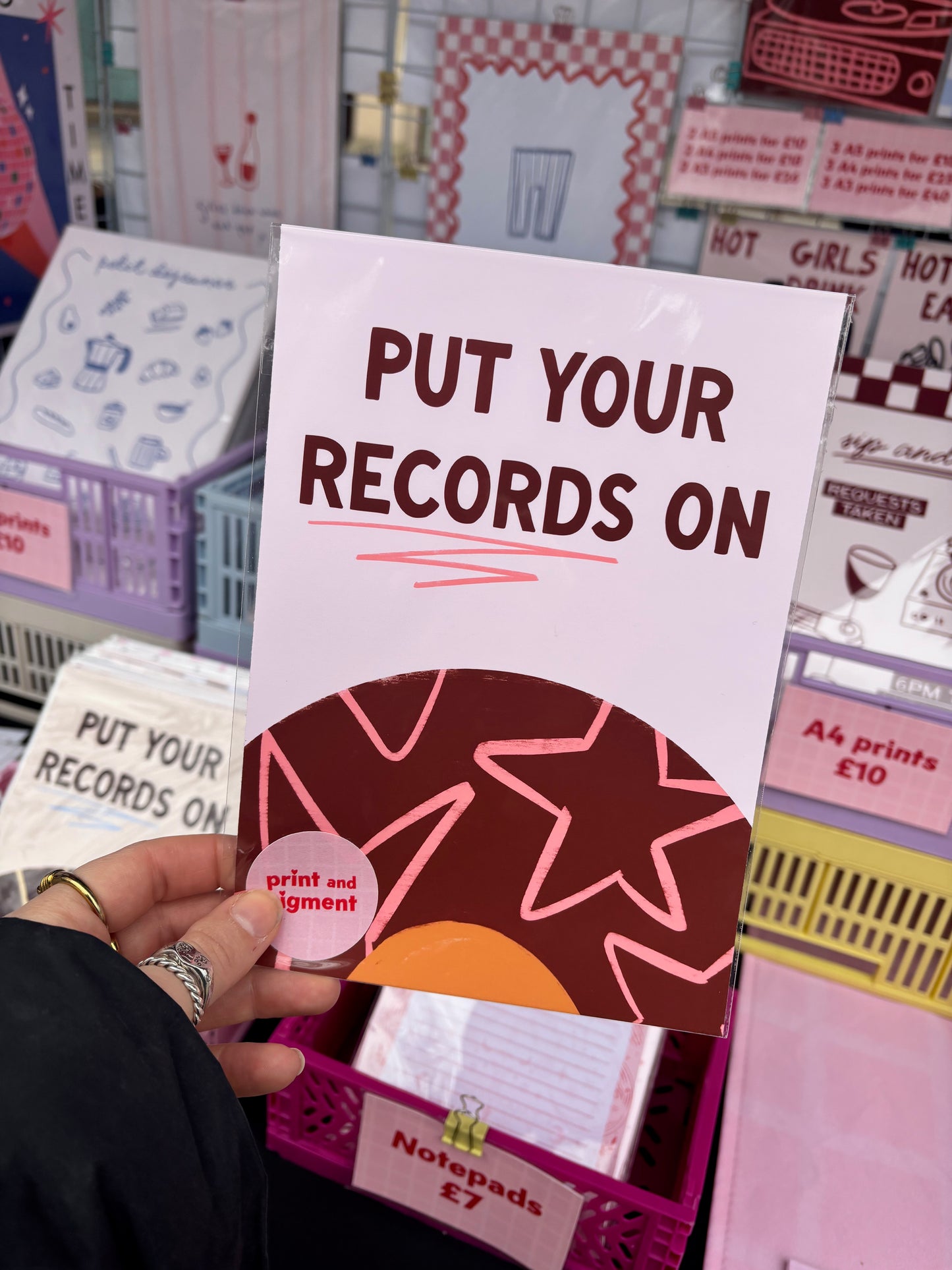 Put Your Records On Music Print