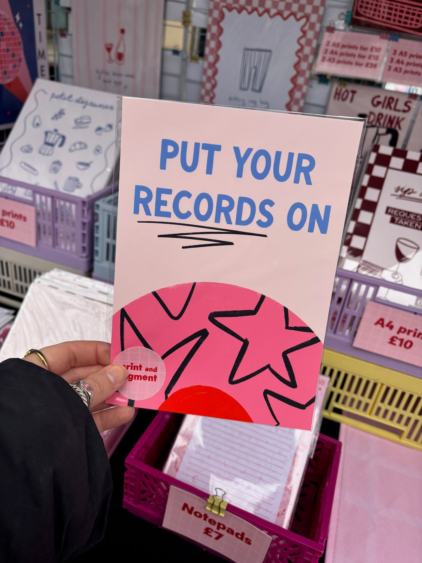 Put Your Records On Music Print