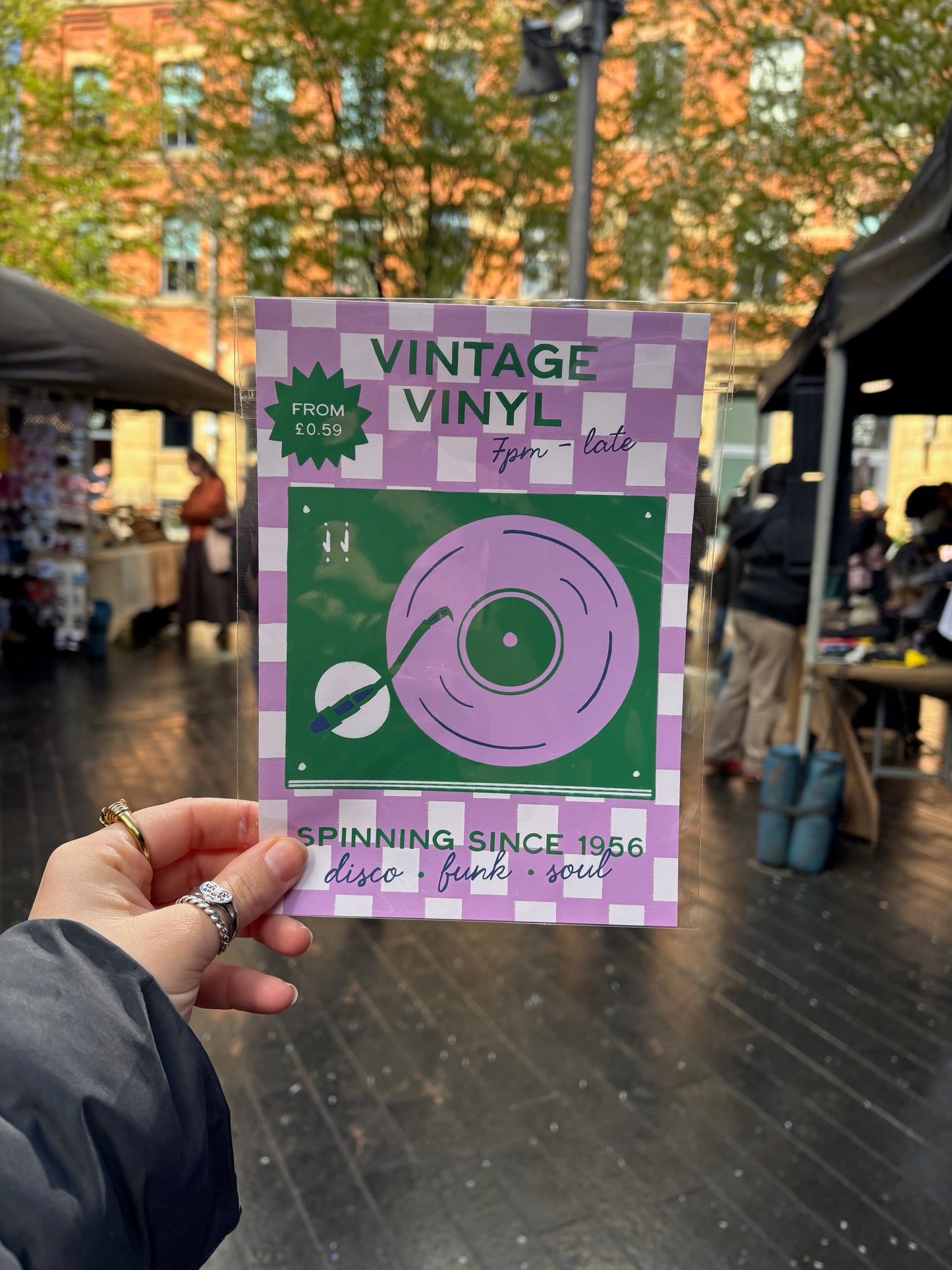Vintage Vinyl Music Print