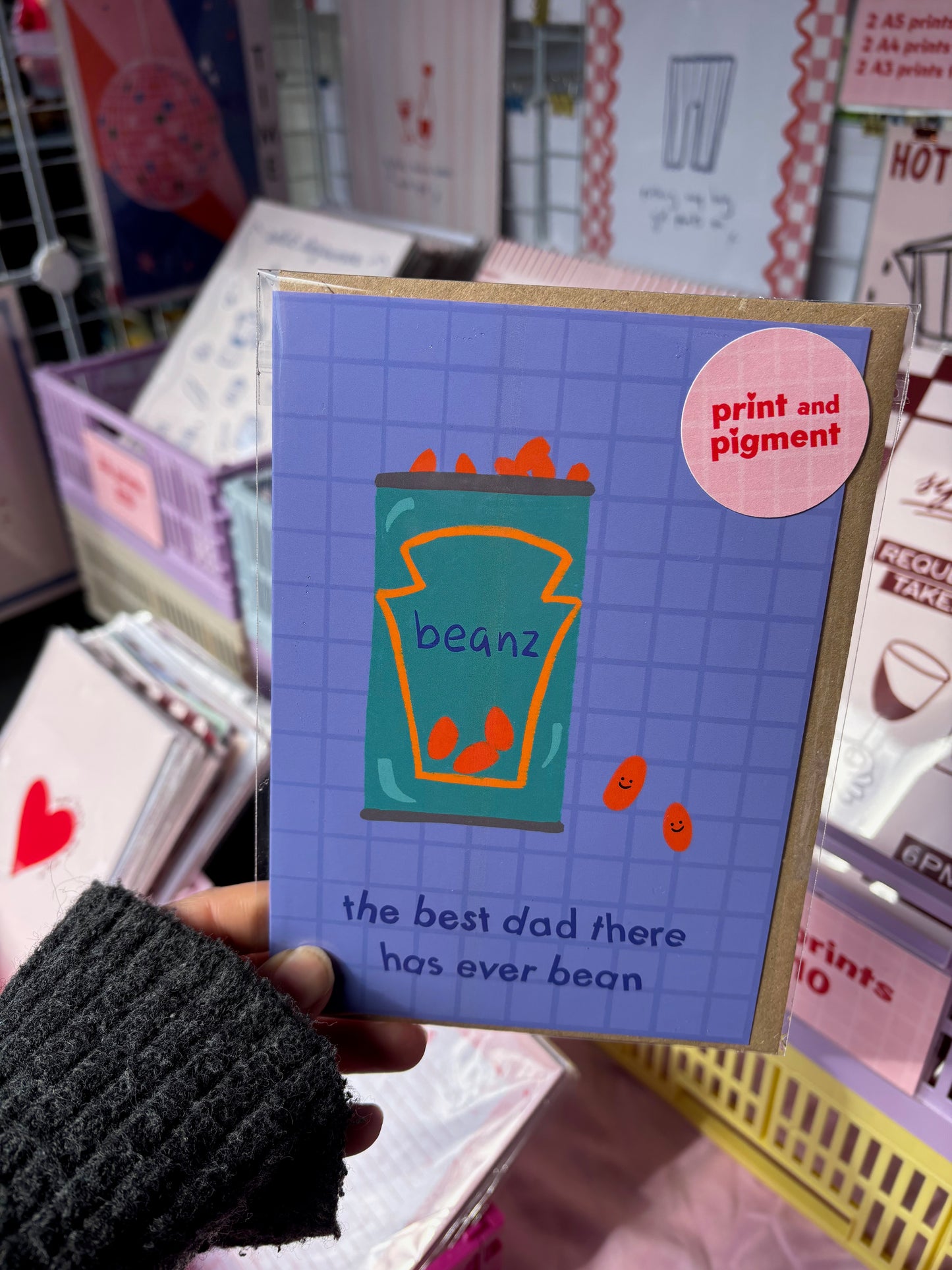 The Best Dad There Has Ever Bean card