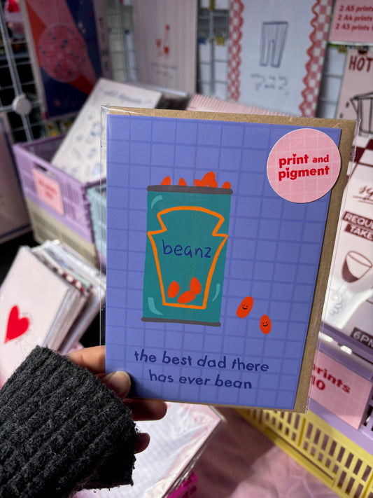 The Best Dad There Has Ever Bean card