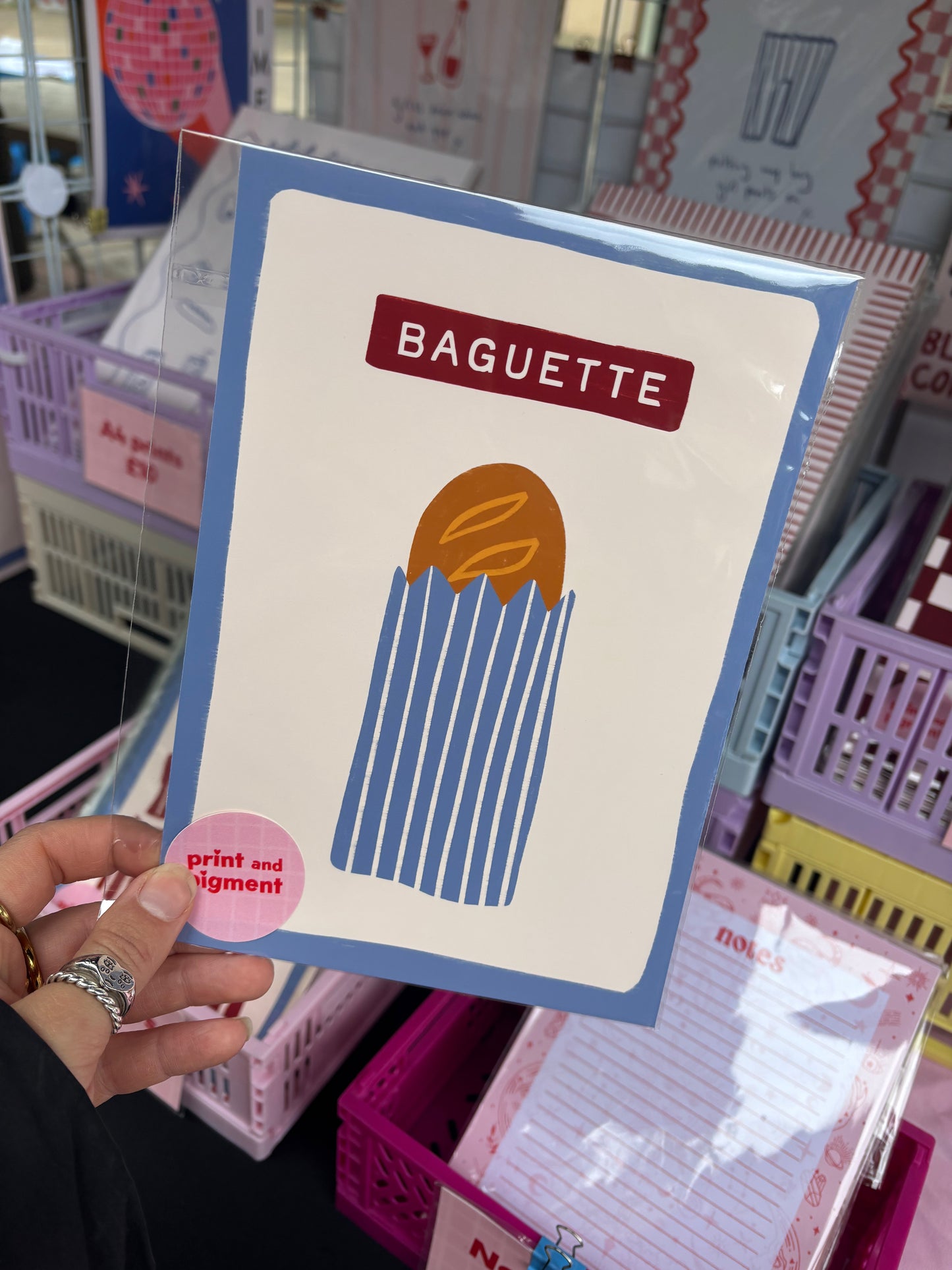 Baguette Hand Drawn print