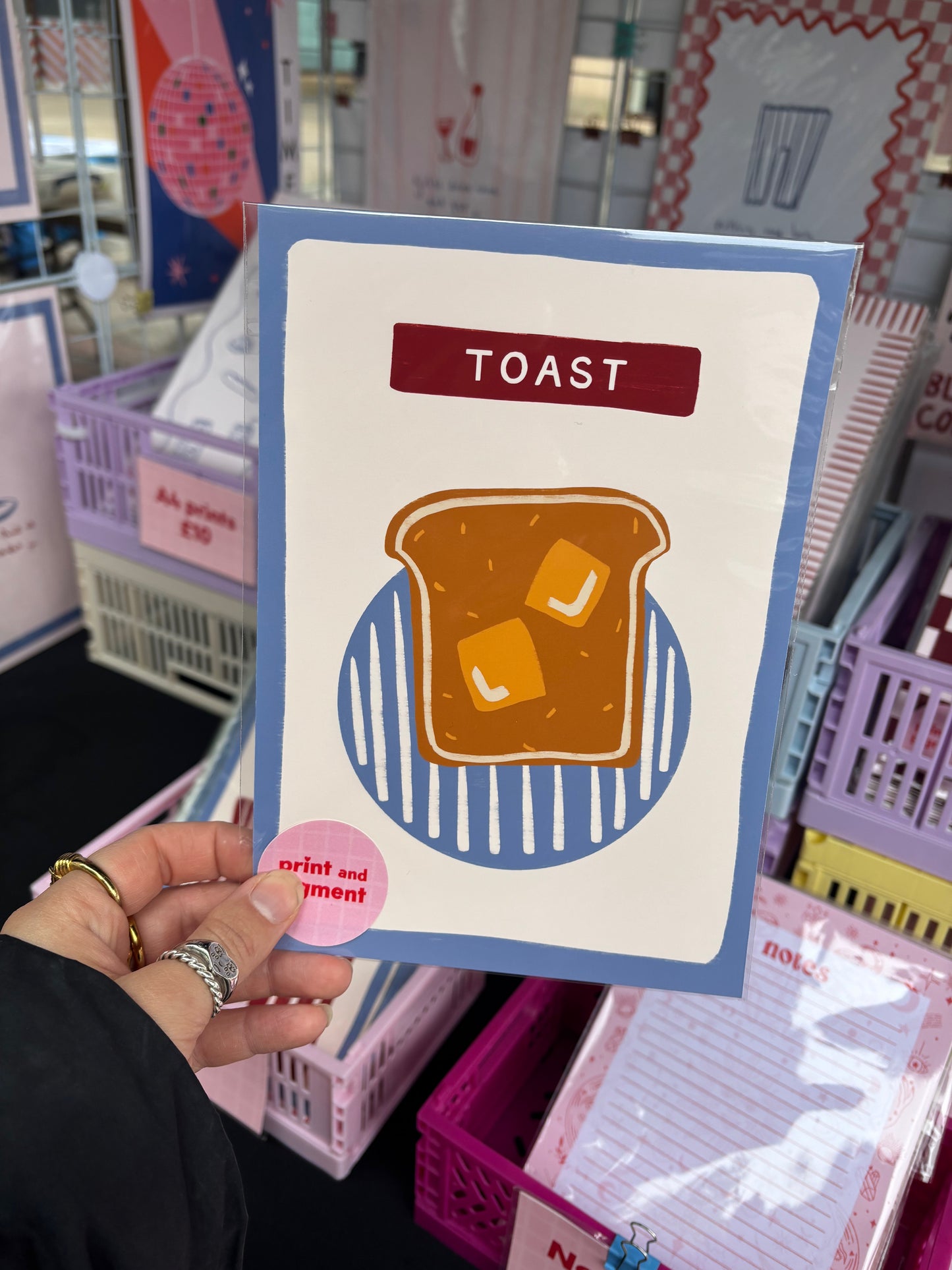 Toast Hand Drawn print