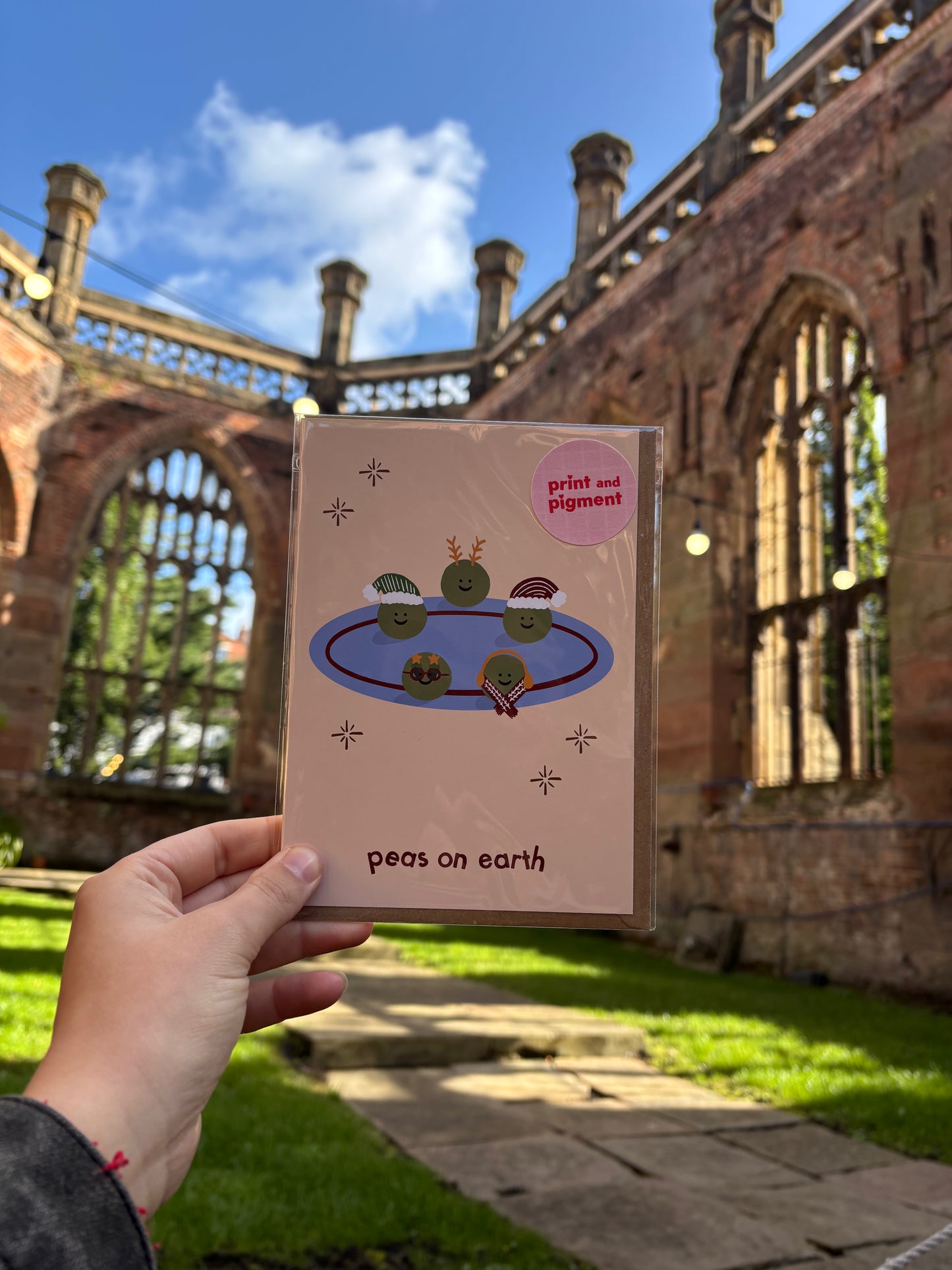 Peas On Earth card