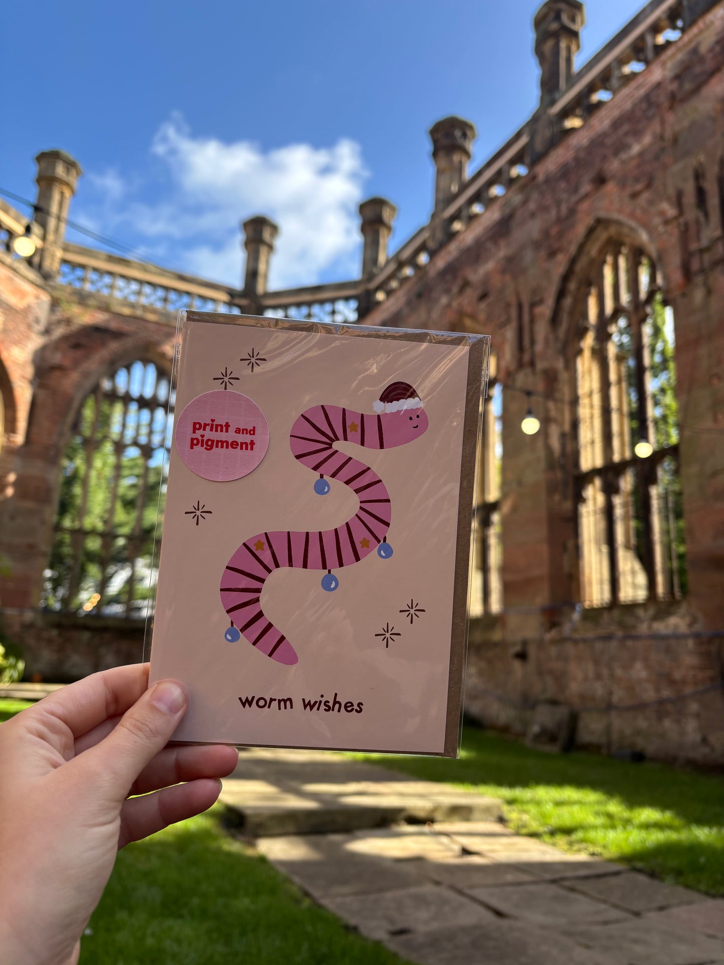 Worm Wishes card
