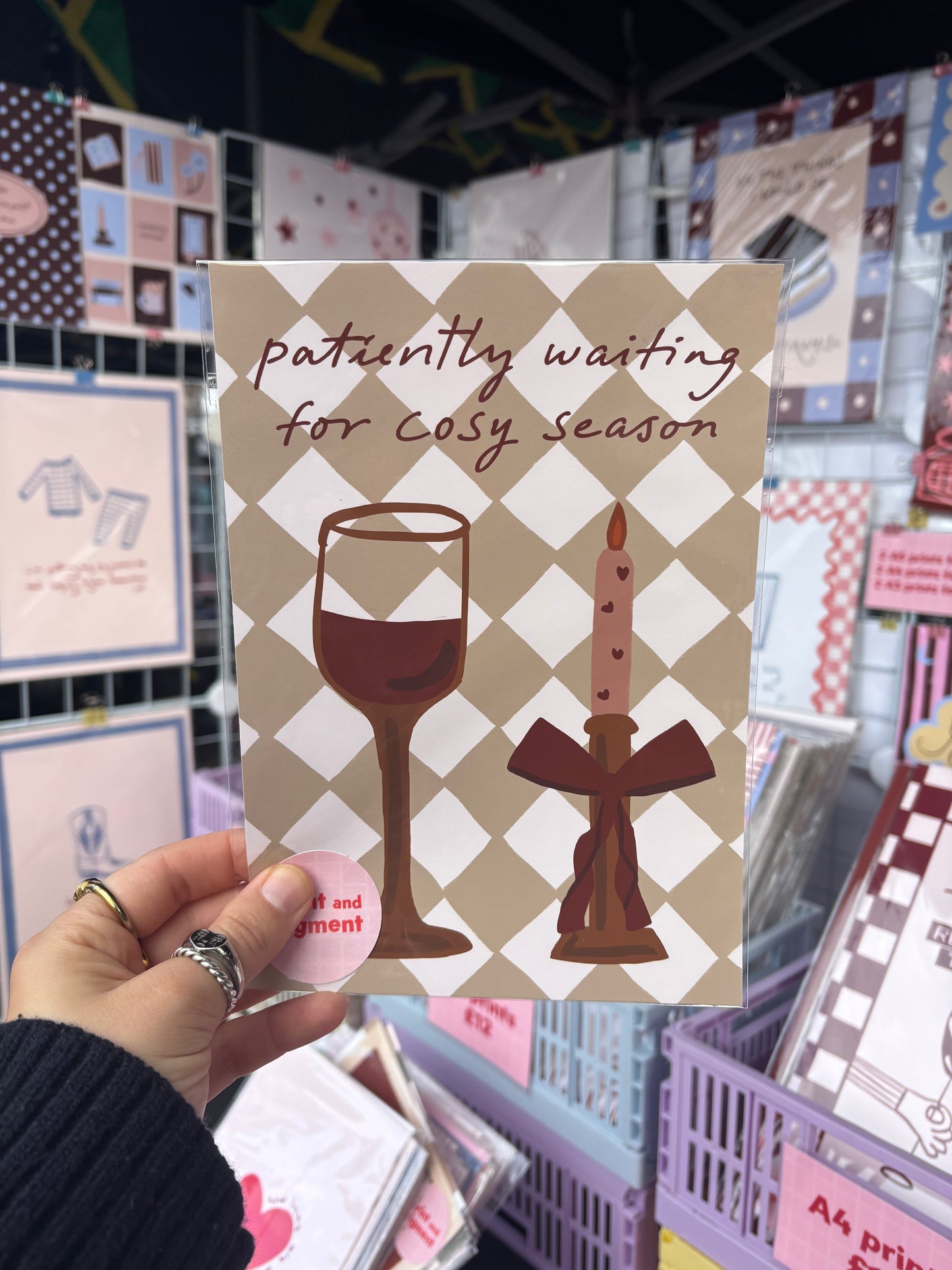 Patiently Waiting For Cosy Season print