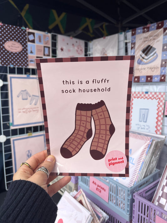 This Is A Fluffy Sock Household print