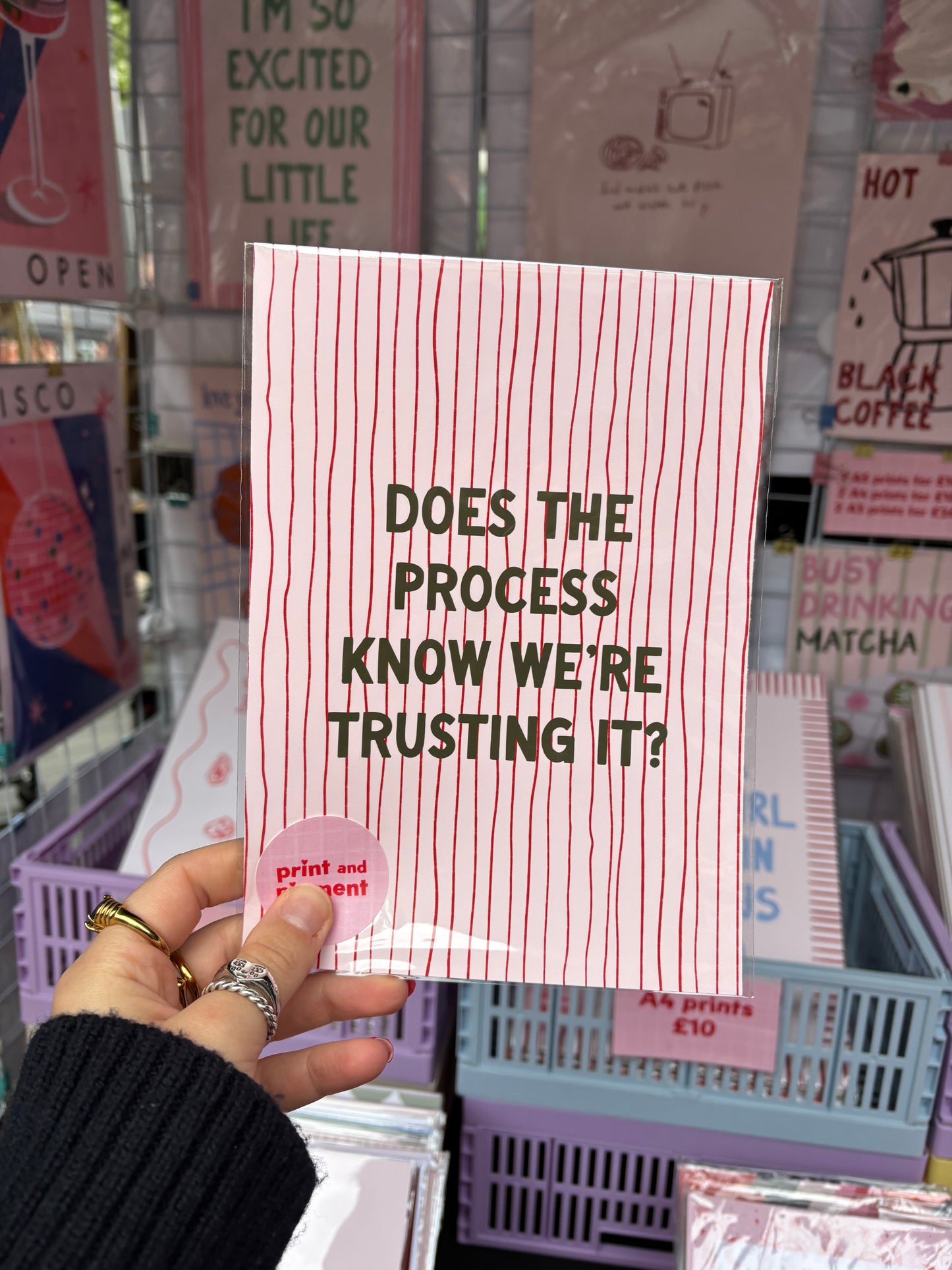 Does The Process Know We're Trusting It? Typography print