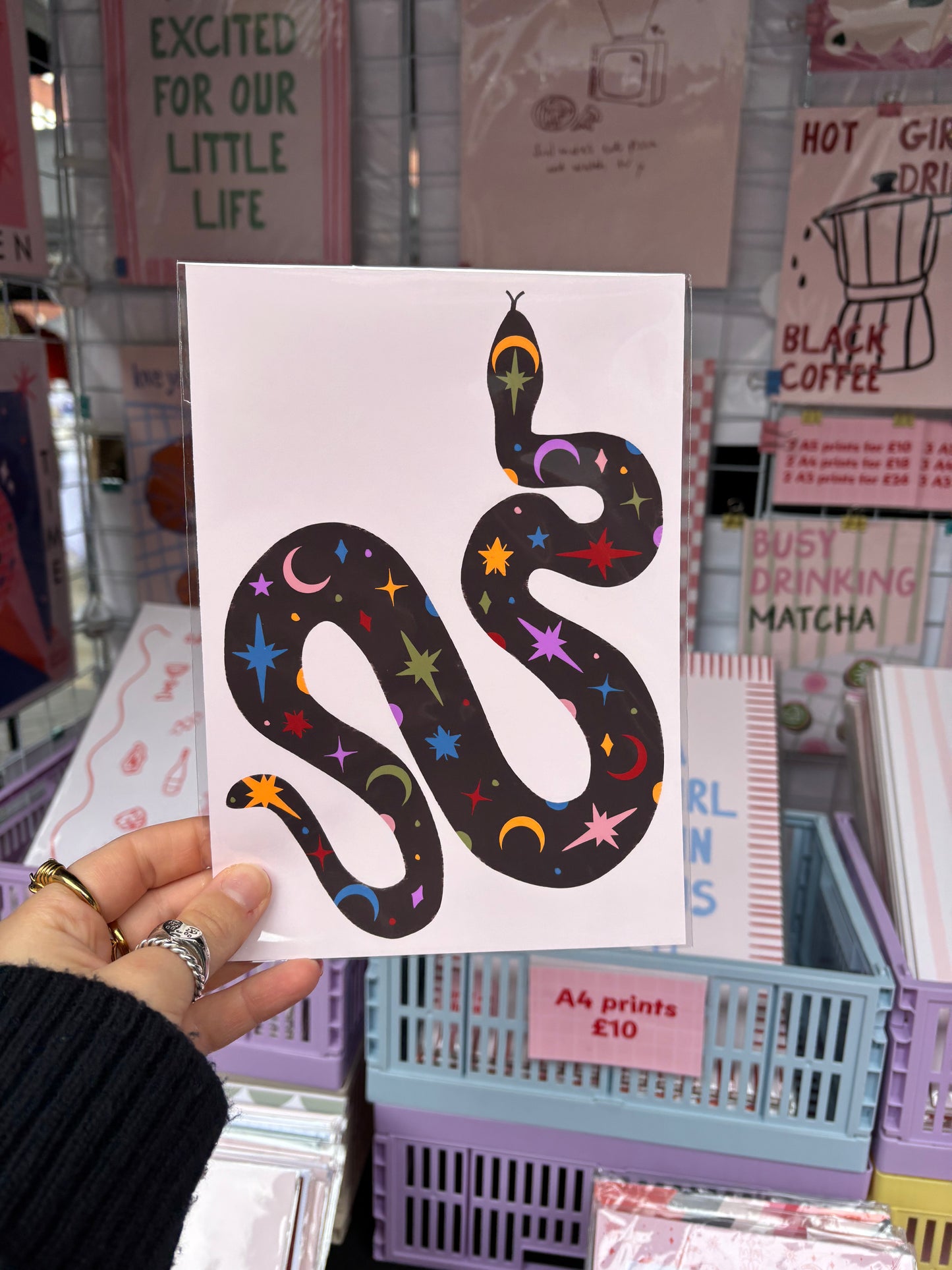 Celestial Snake Print