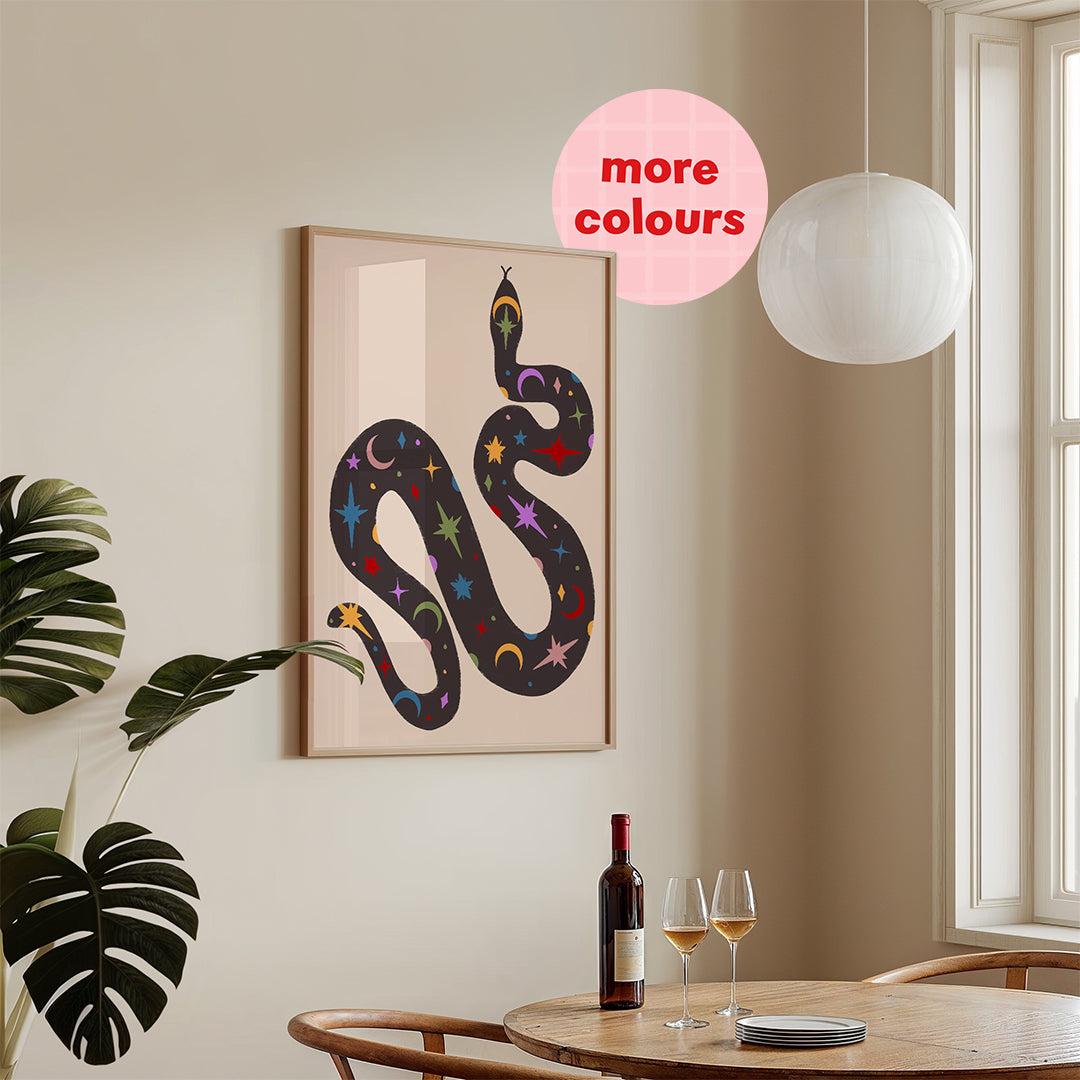 Celestial Snake Print