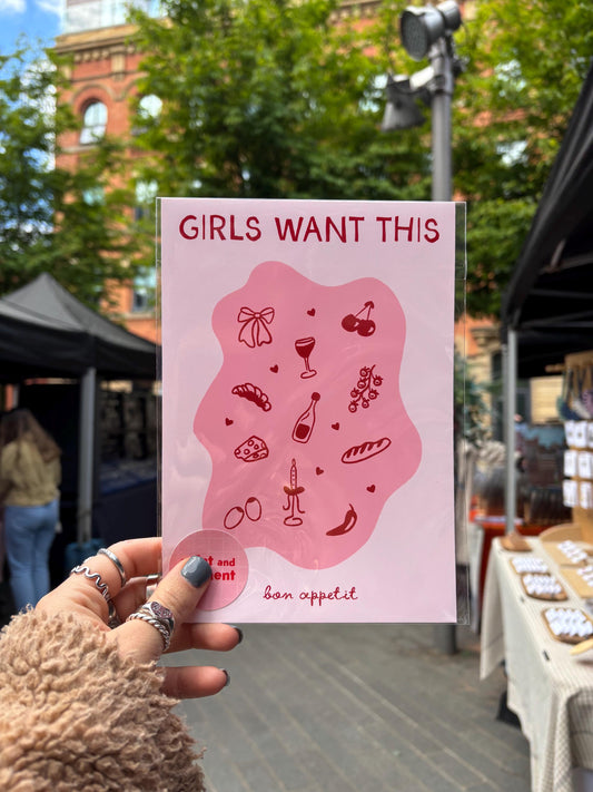 Girls Want This Bon Appetit Kitchen Print