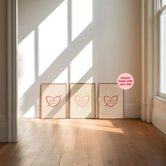 Personalised Couples Anniversary Print
