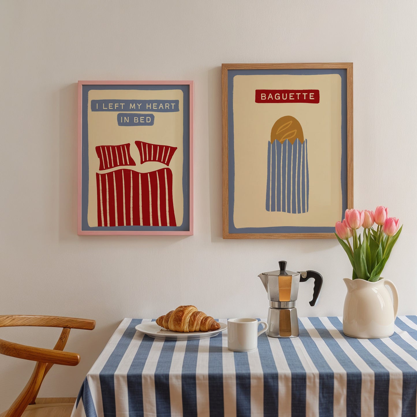 Baguette Hand Drawn print
