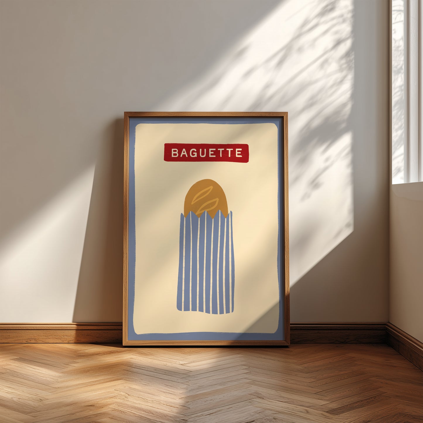 Baguette Hand Drawn print