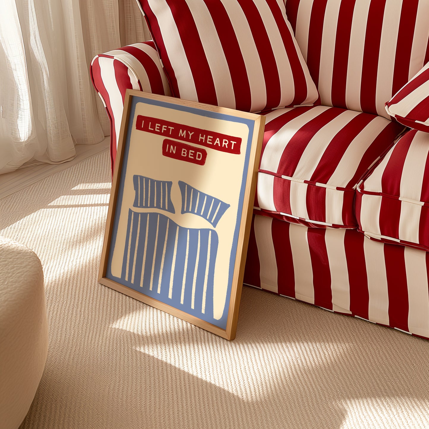 I Left My Heart in Bed print