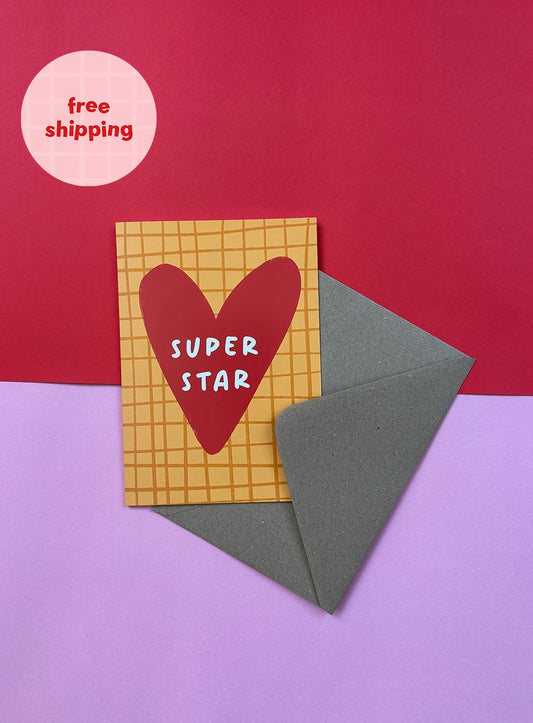 Super Star Celebration Card