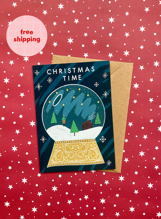 Christmas Snow Globe Card