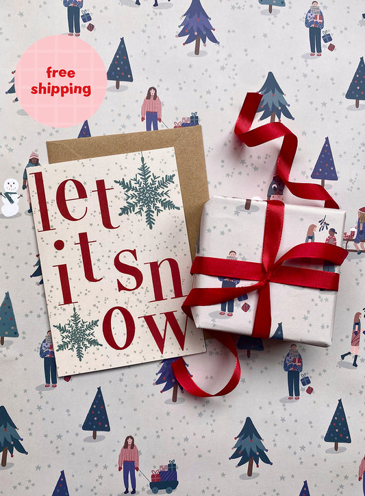 Let It Snow Christmas Card