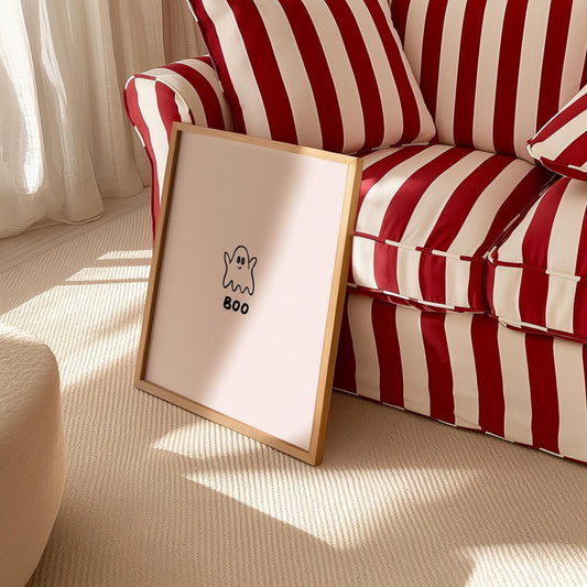 Boo Spooky Halloween Print