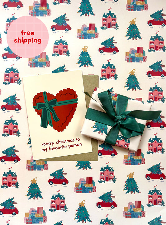 Merry Christmas To My Favourite Person Festive Card