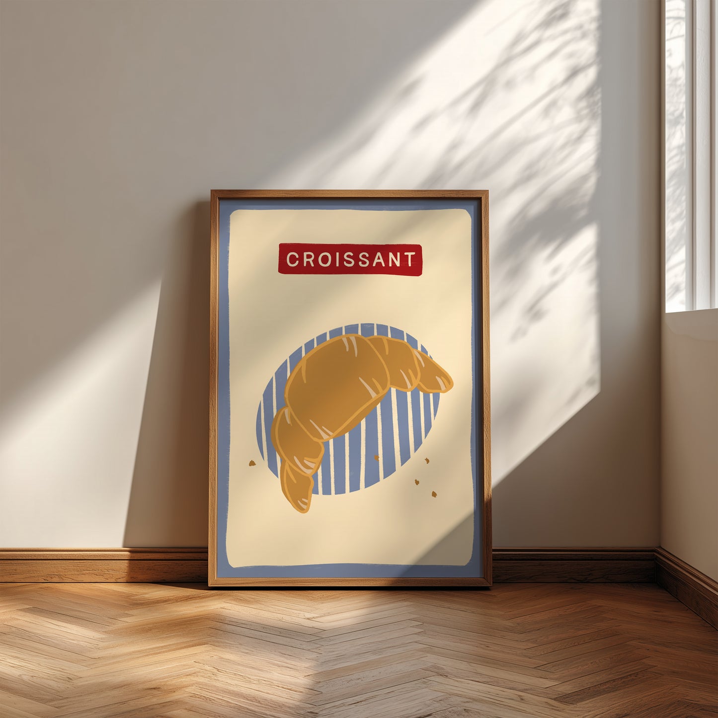 Croissant Hand Drawn print