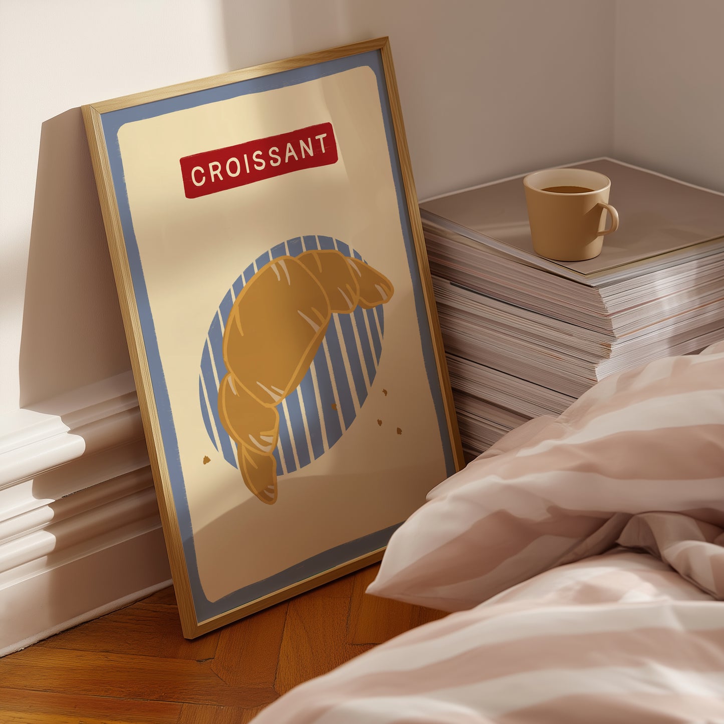 Croissant Hand Drawn print