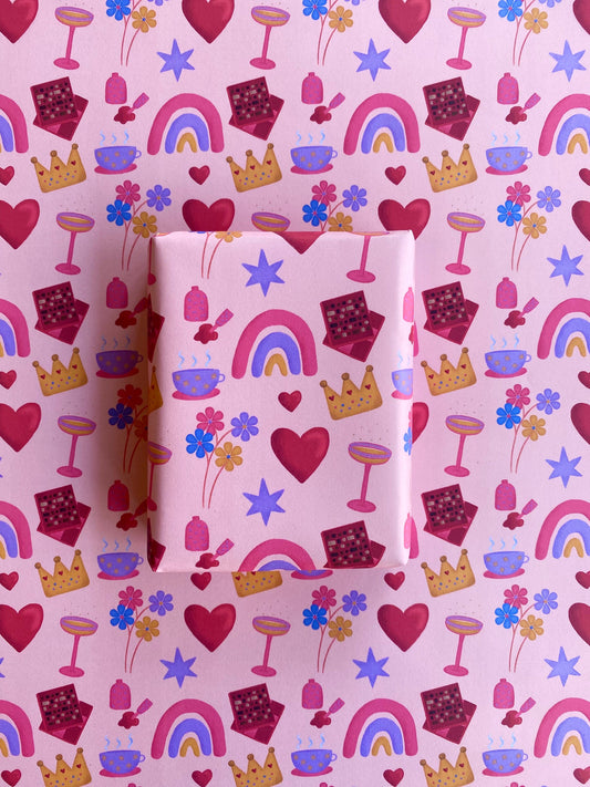 Let’s Celebrate A2 Wrapping Paper Sheet