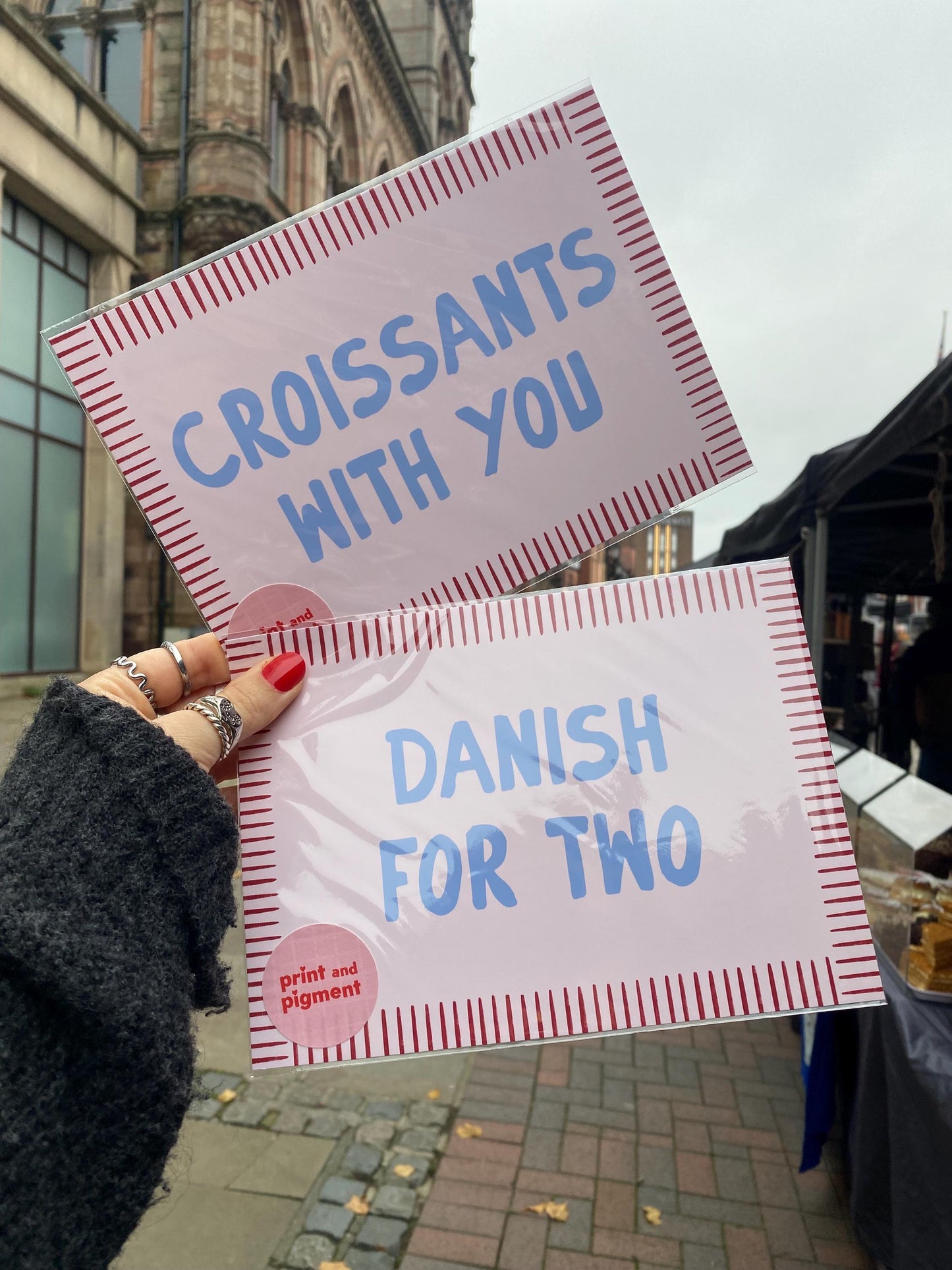 Croissants With You Breakfast Pastry Print