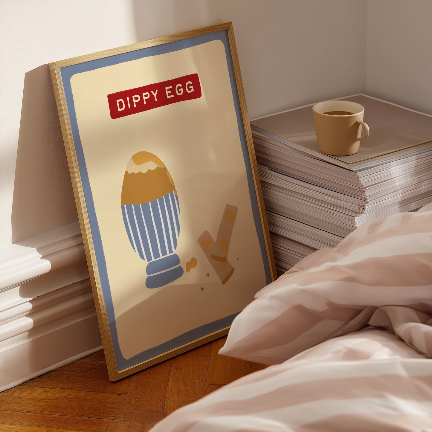 Dippy Egg hand drawn print
