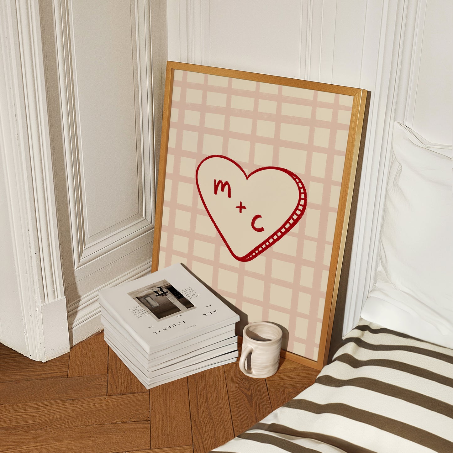 Personalised Couples Initial Print