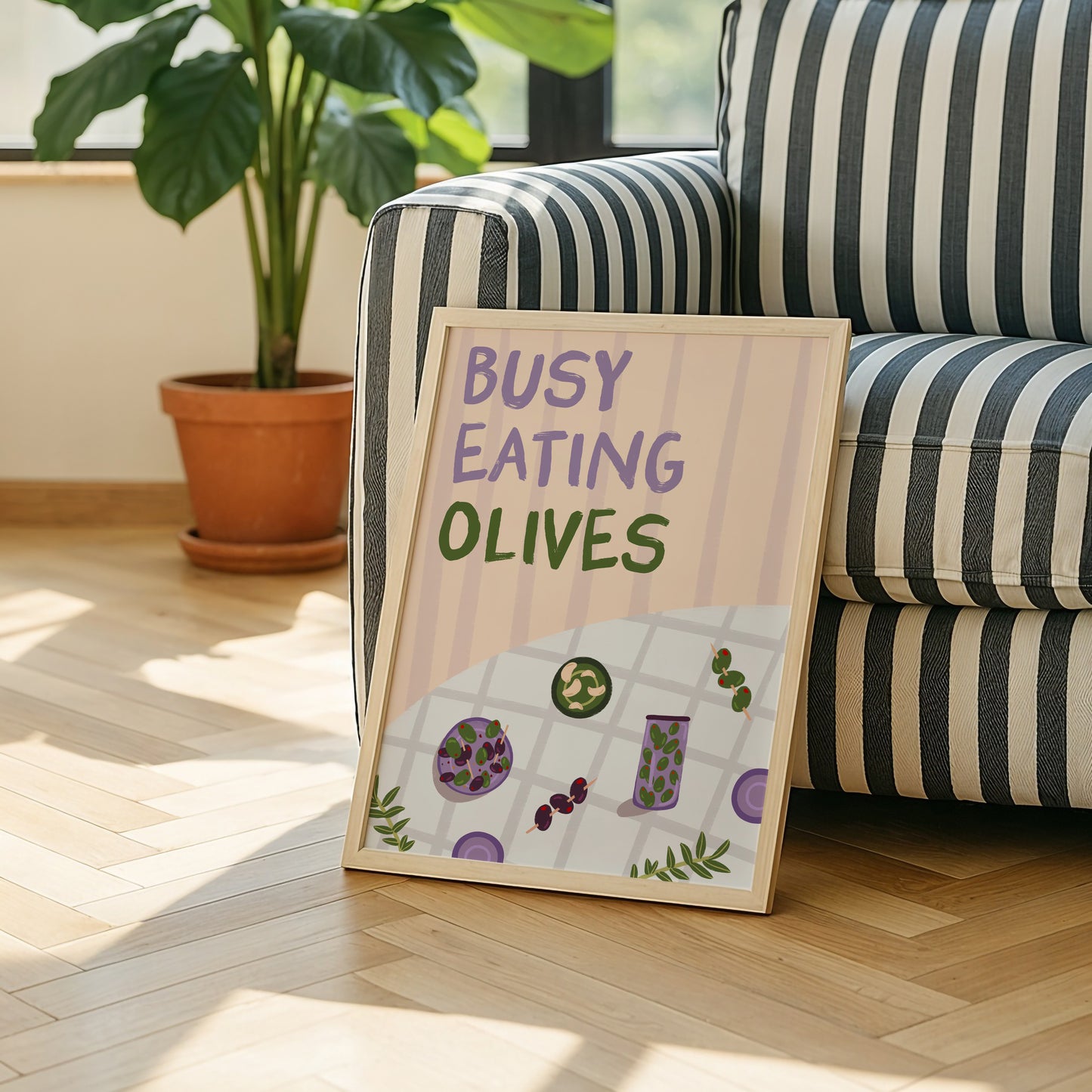 Busy Eating Olives Tapas Print