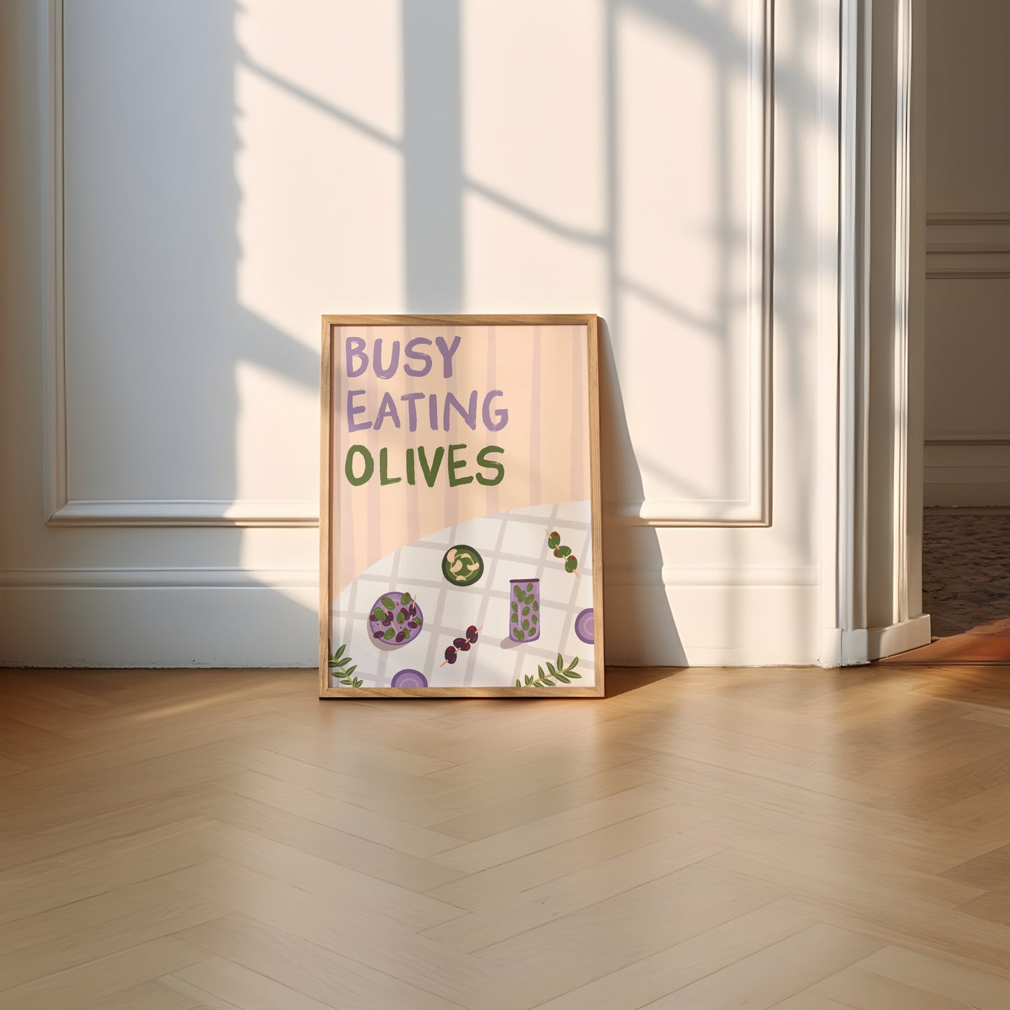 Busy Eating Olives Tapas Print