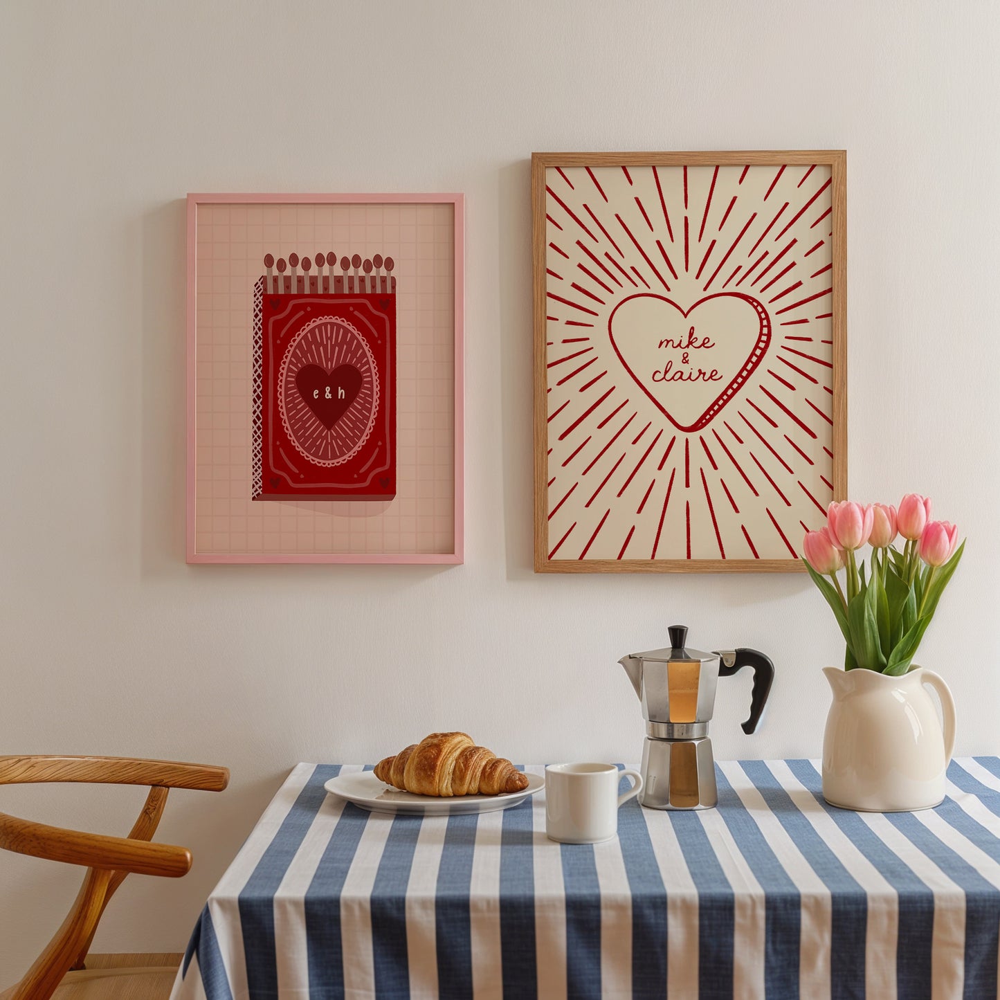 Personalised Couples Names Love Print