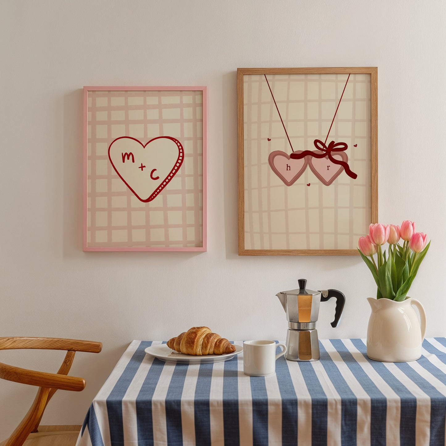 Personalised Couples Initial Print