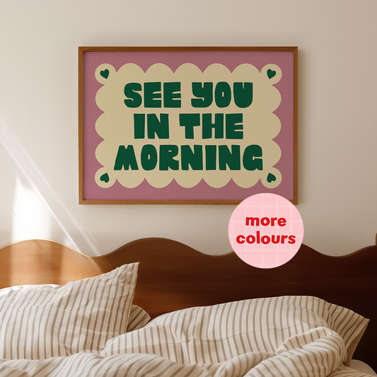 See You In The Morning Cute Hallway Print