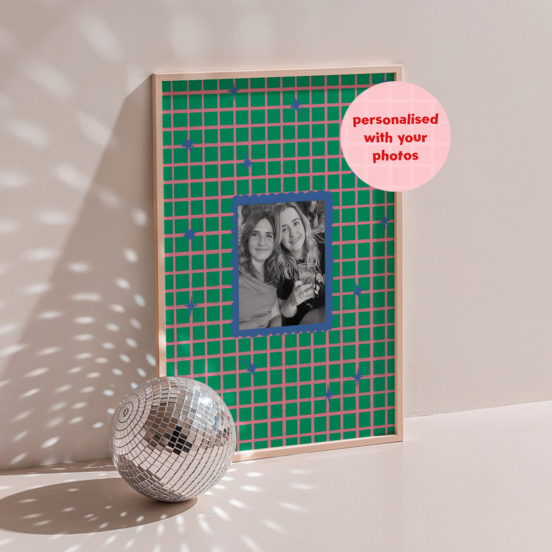 Personalised Green Photo print